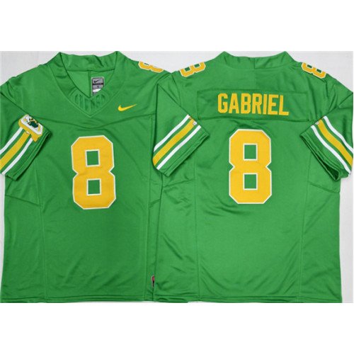 Men's Oregon Ducks #8 Dillon Gabriel 2026 Green F.U.S.E. Stitched Jersey