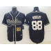 Men's Chicago White Sox #88 Luis Robert Number Black Cool Base Stitched Baseball Jersey