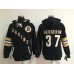 Old Time Hockey Boston Bruins #37 Patrice Bergeron Black Womens Hoodie