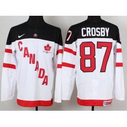 2014/15 Team Canada #87 Sidney Crosby White 100TH Jersey
