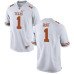 Men's Texas Longhorns 1 John Burt White Nike College Jersey