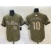 Men's Philadelphia Phillies #10 J.T. Realmuto Olive 2026 Armed Forces Day Stitched Jersey