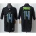 Men's Seattle Seahawks #14 Sam Darnold Limited Black Fashion FUSE Vapor Jersey