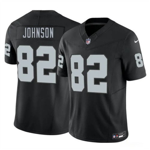 Men's Las Vegas Raiders #82 Brandon Johnson Black 2026 F.U.S.E. Vapor Untouchable Limited Football Stitched Jersey