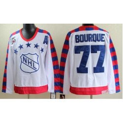 NHL 1992 All-Star #77 Ray Bourque White 75TH Throwback CCM Jersey