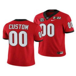 Men's Georgia Bulldogs ACTIVE PLAYER Custom 2022 Patch Red College Football Stitched Jersey