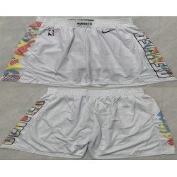 Men's Denver Nuggets White City Edition Shorts