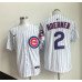 Men's Chicago Cubs #2 Alex Bregman White Cool Base Stitched Baseball Jersey