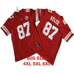 Men's Kansas City Chiefs #87 Travis Kelce Red FUSE Limited Vapor Stitched Jersey