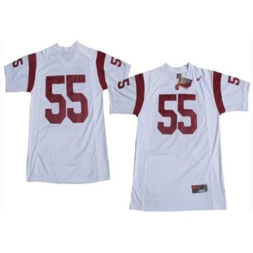 USC Trojans #55 Junior Seau White Jersey