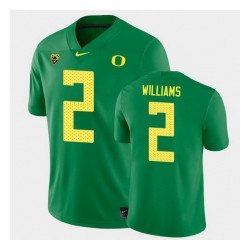 Men Oregon Ducks Devon Williams College Football Green Game Jersey