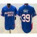 Men's Puerto Rico #39 Edwin Diaz Blue 2026 World Baseball Classic Cool Base Jersey