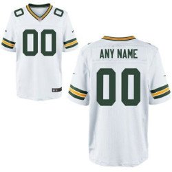 Men's Green Bay Packers Nike White Customized 2014 Elite Jersey