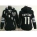 Los Angeles Kings #11 Anze Kopitar Black Women's Old Time Heidi NHL Hoodie