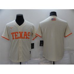 Men's Texas Longhorns Blank Cream Vapor Untouchable Stitched Jersey