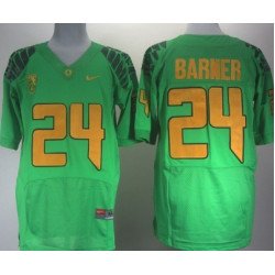Oregon Ducks #24 Kenjon Barner 2013 Light Green Elite Jersey