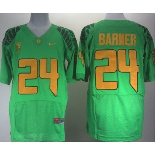 Oregon Ducks #24 Kenjon Barner 2013 Light Green Elite Jersey