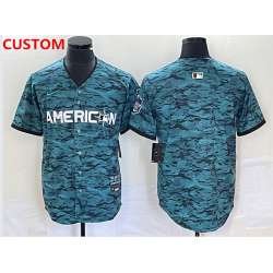 Men's Los Angeles Angels Custom Teal 2023 All Star Cool Base Stitched Jersey