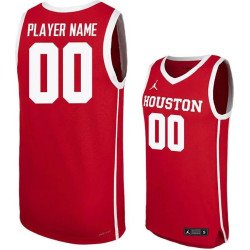 Men's Houston Cougars Active Player Custom Red Stitched Basketball Jersey