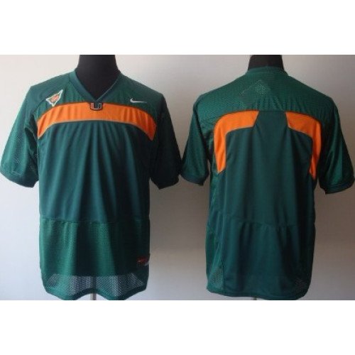 Miami Hurricanes Blank Green Jersey