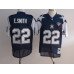Size 8XL Dallas Cowboys #22 Emmitt Smith Blue Thanksgiving 75TH Throwback Jersey