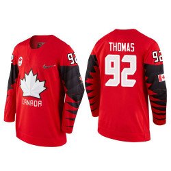 Men Canada Team #92 Christian Thomas Red 2018 Winter Olympics Jersey