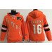 Philadelphia Flyers #16 Bobby Clarke Orange Women's Old Time Heidi NHL Hoodie