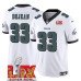 Big Size Men's Philadelphia Eagles #33 Cooper DeJean White 2025 Super Bowl LIX Patch New F.U.S.E. Vapor Untouchable Limited Stitched Football Jersey