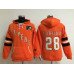 Old Time Hockey Philadelphia Flyers #28 Claude Giroux Orange Womens Hoodie