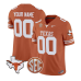 Men's Texas Longhorns Active Player Custom Orange F.U.S.E. State Map & SEC Patch Stitched Jersey