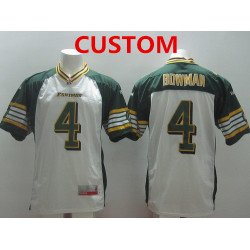 CFL Edmonton Eskimos Custom White Jersey