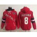 Old Time Hockey Washington Capitals #8 Alex Ovechkin Red Womens Hoodie