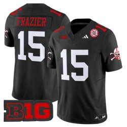 Men's Nebraska Cornhuskers #15 Tommie Frazier Black 2024 F.U.S.E. With Patch Vapor Limited Stitched Football Jersey