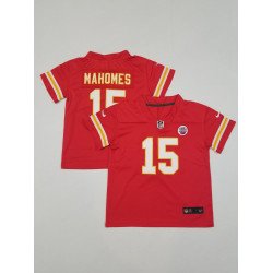 Toddler Kansas City Chiefs #15 Patrick Mahomes Limited Red Vapor Jersey