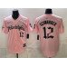 Men's Philadelphia Phillies #12 Kyle Schwarber Pink Gothic Vapor Limited Stitched Jersey