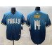 Men's Philadelphia Phillies #14 Pete Rose Blue 2024 City Connect Limited Stitched Jersey