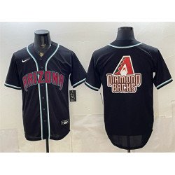 Men's Arizona Diamondbacks Team Big Logo 2026 Fashion Replica Black Out Stitched Baseball Jersey