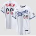 Men's Kansas City Royals Active Player Custom White 2026 All-Star Edition Stars & Stripes & USA 250 Fourth of July Home Stadium Stitched Baseball Jersey