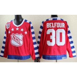 NHL 1992 All-Star #30 Ed Belfour Red 75TH Throwback CCM Jersey