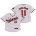 Men's Washington Nationals #11 Ryan Zimmerman White Stitched MLB Flex Base Nike Jersey