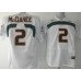 Miami Hurricanes #2 McGahee White Jersey