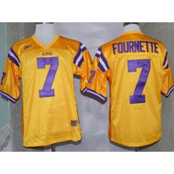 LSU Tigers #7 Leonard Fournette Yellow Jersey