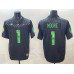 Men's Oregon Ducks #1 Dakorien Moore Black F.U.S.E. Vapor Limited Stitched Football Jersey
