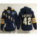 St. Louis Blues #42 David Backes Navy Blue Women's Old Time Heidi NHL Hoodie