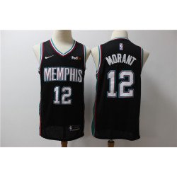 Grizzlies 12 Ja Morant Black Nike Swingman Jersey