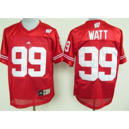 Wisconsin Badgers #99 J.J. Watt Red Jersey