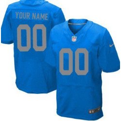 Men's Detroit Lions Nike Navy Blue Customized 2014 Elite Jersey