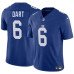BIG Size Men's New York Giants #6 Jaxson Dart Blue F.U.S.E. Vapor Untouchable Limited Football Stitched Jersey