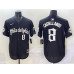 Men's Philadelphia Phillies #8 Nick Castellanos Black Gothic Vapor Limited Stitched Jersey