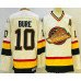 Men's Vancouver Canucks #10 Pavel Bure White Throwback CCM Jersey